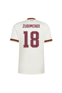 Espanja Martin Zubimendi #18 Jalkapallovaatteet Vieraspaita MM-kisat 2026 Lyhythihainen